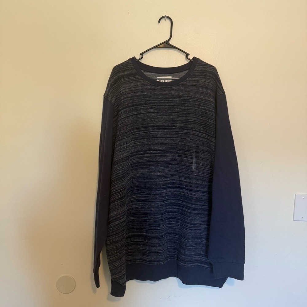True Nation | Men's Black and Gray Crewneck Sweater